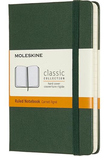 Couverture du livre « Carnet ligné poche rigide vert myrte » de  aux éditions Moleskine