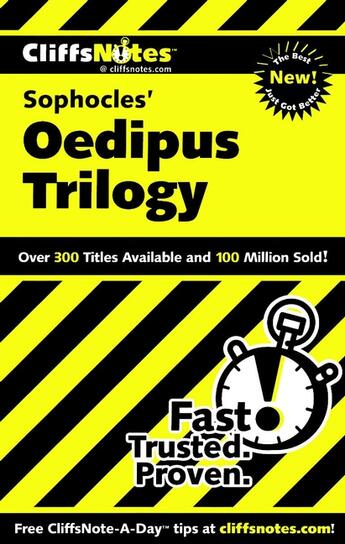 Couverture du livre « CliffsNotes on Sophocles' Oedipus Trilogy » de Higgins Charles aux éditions Houghton Mifflin Harcourt