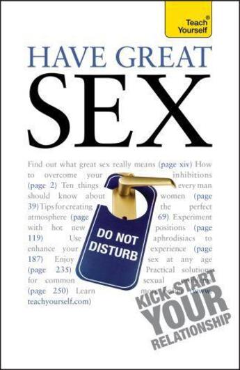 Couverture du livre « Have Great Sex: Teach Yourself » de Jenner Paul aux éditions Hodder Education Digital