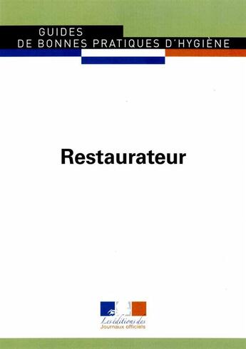 Couverture du livre « Restaurateur - brochure 5905 » de Journaux Officiels aux éditions Direction Des Journaux Officiels