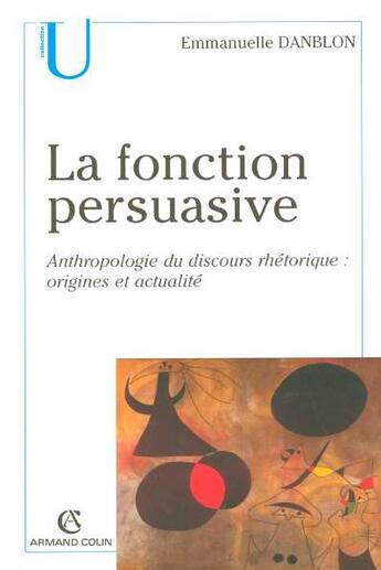 Couverture du livre « La fonction persuasive » de  aux éditions Armand Colin