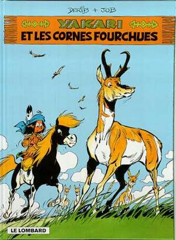 Couverture du livre « Yakari T.23 ; Yakari et les cornes fourchues » de Derib et Job aux éditions Lombard