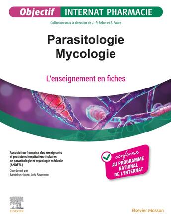 Couverture du livre « Parasitologie - mycologie : l'enseignement en fiches » de Sandrine Houze et Collectif et Loic Favennec aux éditions Elsevier-masson