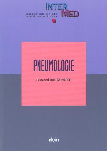 Couverture du livre « Pneumologie » de Dautzenberg B aux éditions Doin