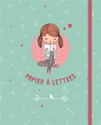 Couverture du livre « Papier à lettres - fille avec livre » de  aux éditions Paperstore