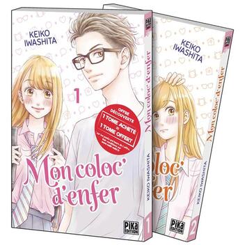 Couverture du livre « Mon coloc' d'enfer : Tome 1 et Tome 2 » de Keiko Iwashita aux éditions Pika