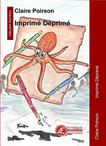 Couverture du livre « Imprimé déprimé » de Poirson Claire aux éditions Ex Aequo