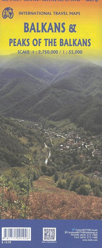 Couverture du livre « Peaks of the balkans & balkans » de  aux éditions Itm