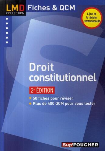 Couverture du livre « Droit constitutionnel (2e édition) » de Florent Baude aux éditions Foucher