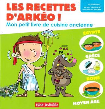 Couverture du livre « Mon petit livre de cuisine antique » de N. Haverland aux éditions Faton Jeunesse