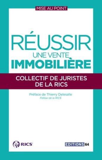 Couverture du livre « Réussir une vente immobilière » de  aux éditions Pc