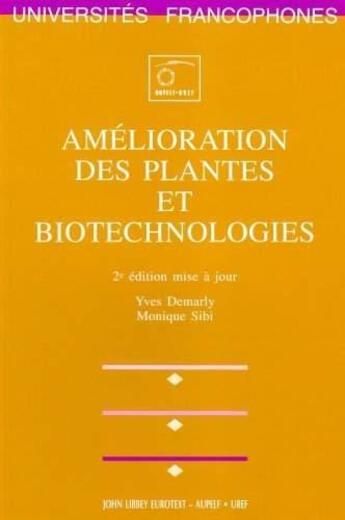 Couverture du livre « Amelioration Des Plantes » de Demarly aux éditions Ellipses