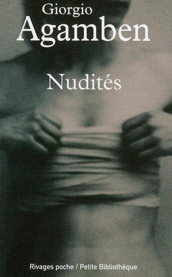 Couverture du livre « Nudités » de Giorgio Agamben aux éditions Payot