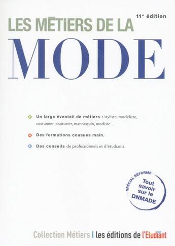 Couverture du livre « Les métiers de la mode » de Sara Roumette aux éditions L'etudiant