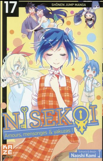 Couverture du livre « Nisekoi - amours, mensonges et yakusas ! t.17 » de Naoshi Komi aux éditions Crunchyroll