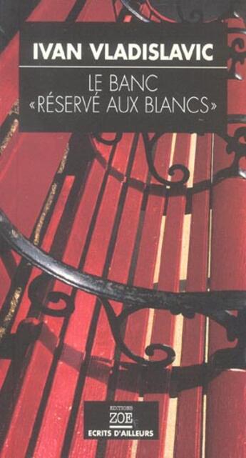 Couverture du livre « Banc 