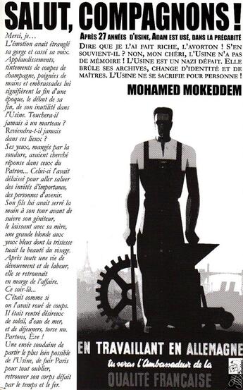 Couverture du livre « Salut compagnons ! » de Mohamed Mokeddem aux éditions Mokeddem