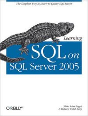 Couverture du livre « Learning SQL on SQL Server 2005 » de Sikha Saha Bagui aux éditions O Reilly