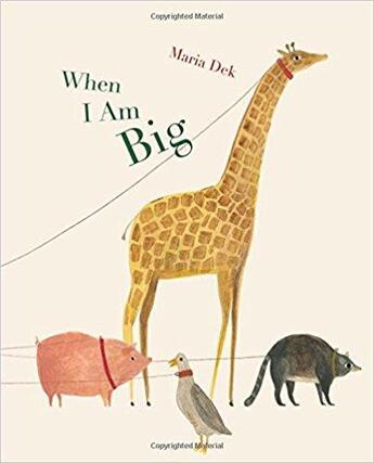 Couverture du livre « When i am big » de Dek Maria aux éditions Princeton Architectural