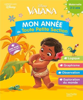 Couverture du livre « Vaiana mon annee de tps (2-3 ans) » de  aux éditions Hachette Education