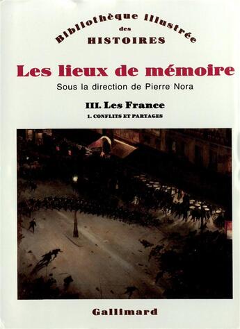 Couverture du livre « Les lieux de mémoire t.3.1 » de  aux éditions Gallimard