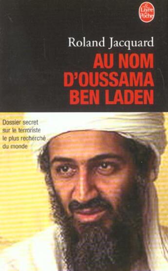 Couverture du livre « Au nom d'oussama ben laden » de Jacquard-R aux éditions Le Livre De Poche