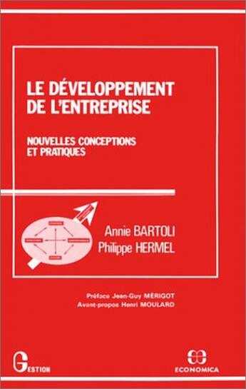 Couverture du livre « Developpement De L'Entreprise » de A Bartoli aux éditions Economica