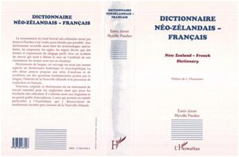 Couverture du livre « Dictionnaire neo-zelandais-francais » de Jones/Pawliez aux éditions L'harmattan