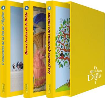 Couverture du livre « Qui donc est dieu ? ; coffret 3 volumes » de  aux éditions Crer-bayard