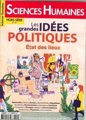 Couverture du livre « Sciences humaines hs special n 21 les grandes idees politiques avril 2016 » de  aux éditions Sciences Humaines