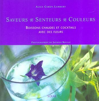 Couverture du livre « Boissons Chaudes ; Cocktails » de Alice Caron Lambert aux éditions Solar