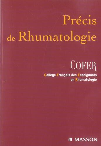 Couverture du livre « Precis de rhumatologie » de  aux éditions Elsevier-masson