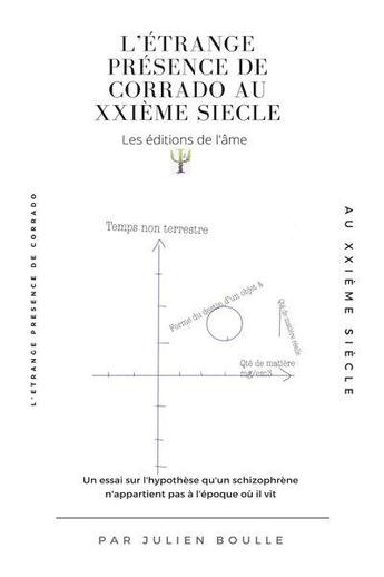 Couverture du livre « L'étrange présence de Corrado au XXIème siècle : un essai sur l'hypothèse qu'un schizophrène n'appartient pas à l'époque où il vit » de Julien Boulle aux éditions Les Editions De L'ame