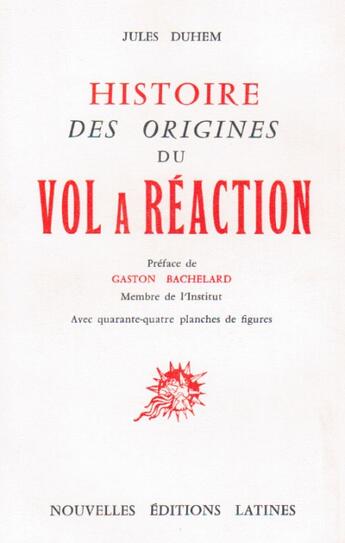 Couverture du livre « Histoire des origines du vol à réaction » de Duhem Jules aux éditions Nel