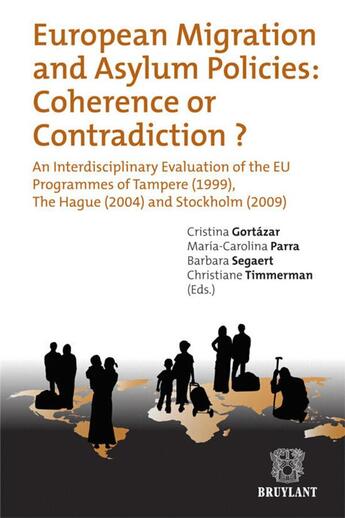 Couverture du livre « European migration and asylum policies : coherence or contradiction ? » de Cristina Gortazar et Maria-Carolina Parra et Barbara Segaert et Christiane Timmerman aux éditions Bruylant