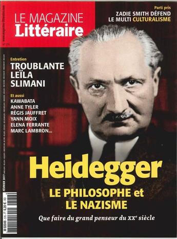 Couverture du livre « Le magazine litteraire n 576 heidegger fevrier 2017 » de  aux éditions Le Magazine Litteraire