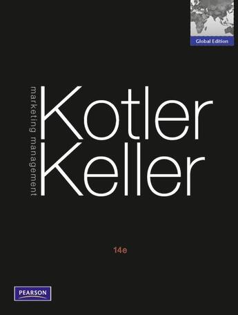 Couverture du livre « Marketing Management + Mymarketinglab : Global 14 » de Kotler/Keller aux éditions Pearson