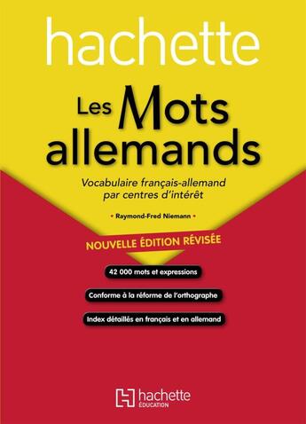 Couverture du livre « HU LANGUES ; les mots allemands » de Raymond-Fred Niemann aux éditions Hachette Education