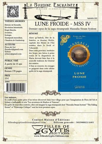 Couverture du livre « Lune froide » de Syhaey et Flora Del Sol aux éditions Filles De Gyptis