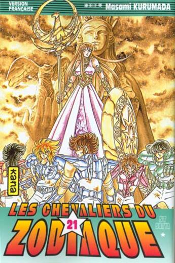 Couverture du livre « Saint Seiya ; les chevaliers du Zodiaque Tome 21 » de Masami Kurumada aux éditions Kana