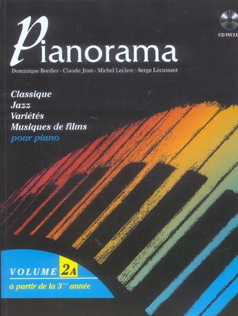 Couverture du livre « Pianorama v2a+cd » de Hit aux éditions Hit Diffusion