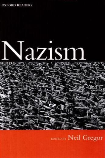 Couverture du livre « Nazism » de Neil Gregor aux éditions Oup Oxford