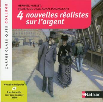 Couverture du livre « 4 nouvelles réalistes sur l'argent » de Monique Busdongo et Veronique Joubert-Fouillade aux éditions Nathan