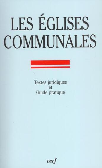 Couverture du livre « Les eglises communales » de Marguerite Hoppenot aux éditions Cerf