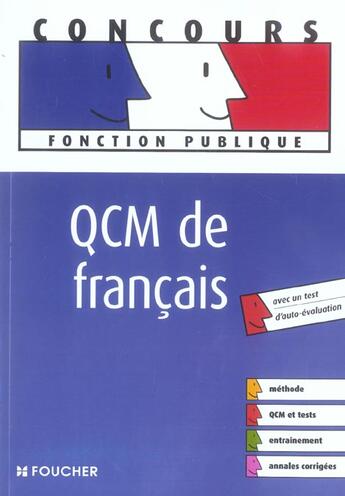 Couverture du livre « Qcm De Francais » de Thierry Marquetty aux éditions Foucher