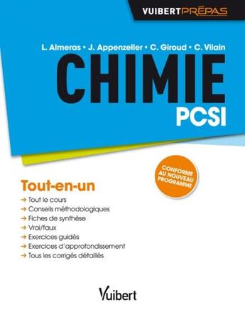Couverture du livre « Chimie ; PCSI » de  aux éditions Vuibert