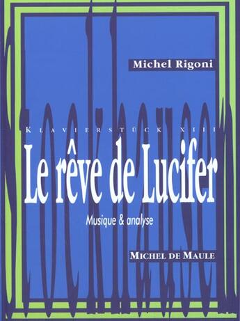 Couverture du livre « Reve de lucifer -de stockhausen » de Rigoni aux éditions Michel De Maule