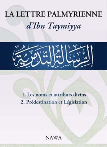 Couverture du livre « La lettre palmyrienne » de Ibn Taymiyya aux éditions Nawa