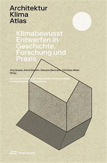 Couverture du livre « Architektur klima atlas » de Jurg Graser aux éditions Park Books