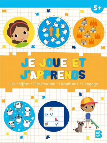 Couverture du livre « Je joue et j'apprends 5+ » de  aux éditions Le Ballon